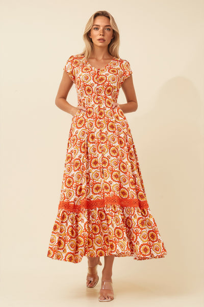 Morocco Floral Maxi Dress