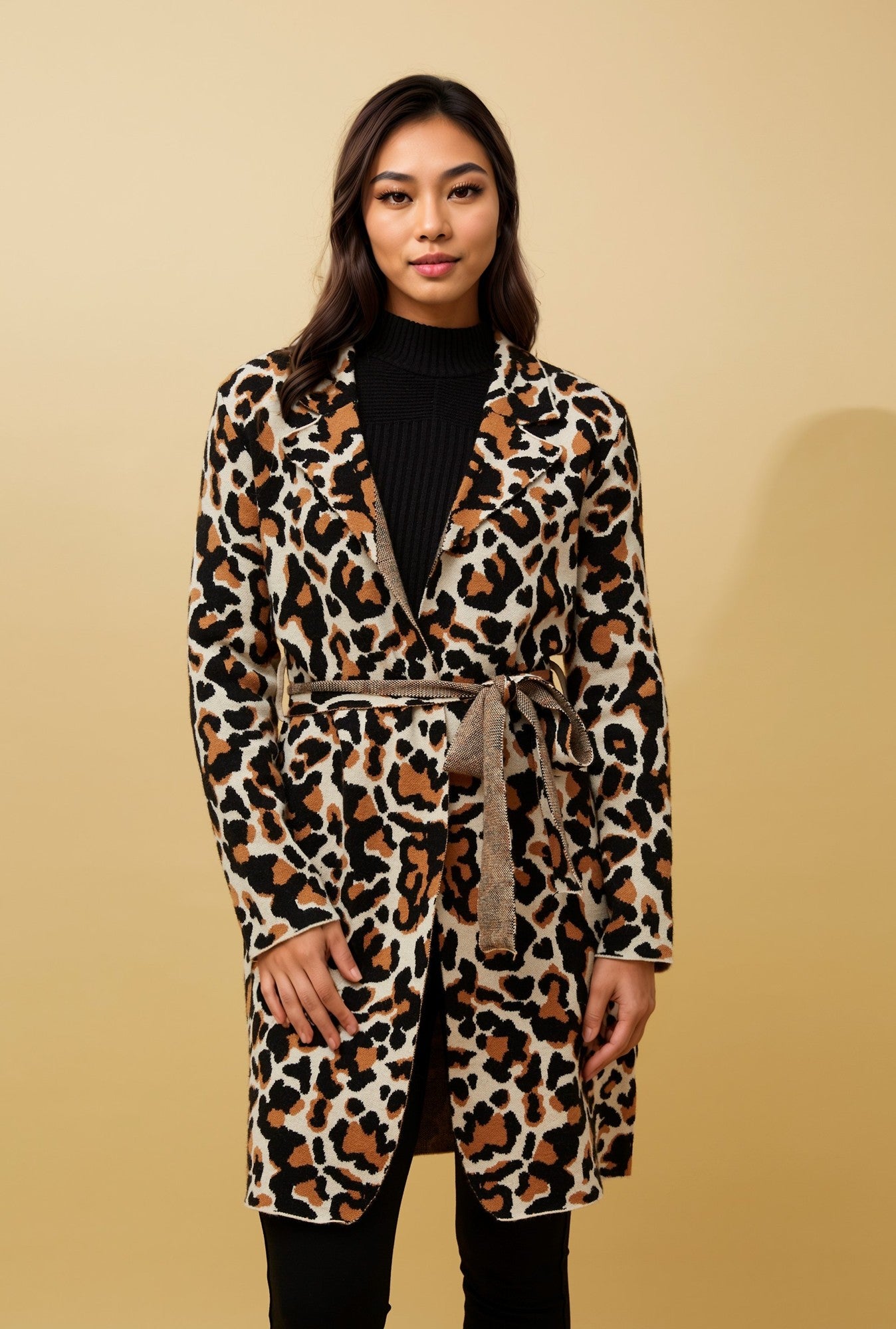 Nordica Animal Print Knitted Cardigan