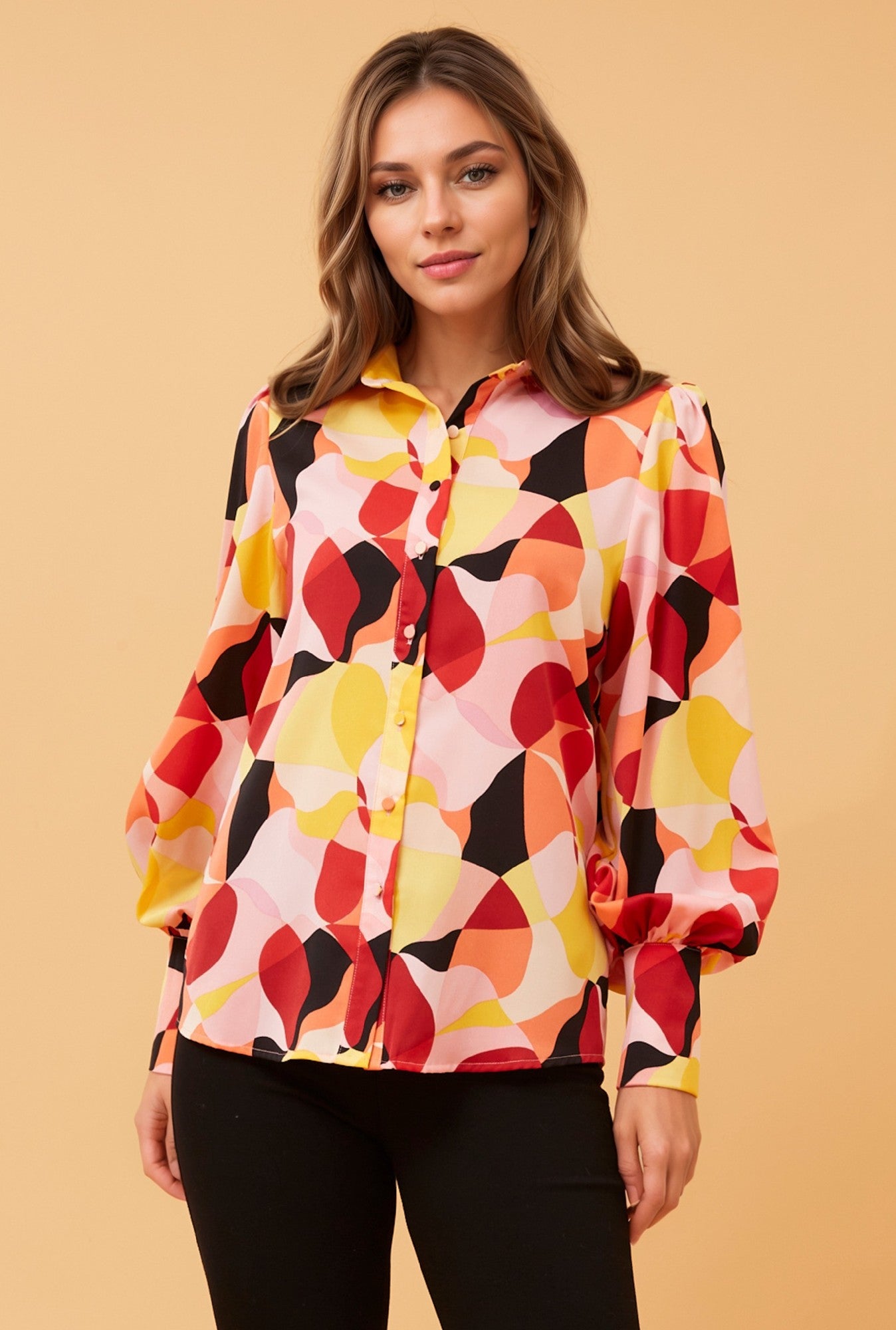 Belle balloon sleeve shirt Buy Online Rockmans