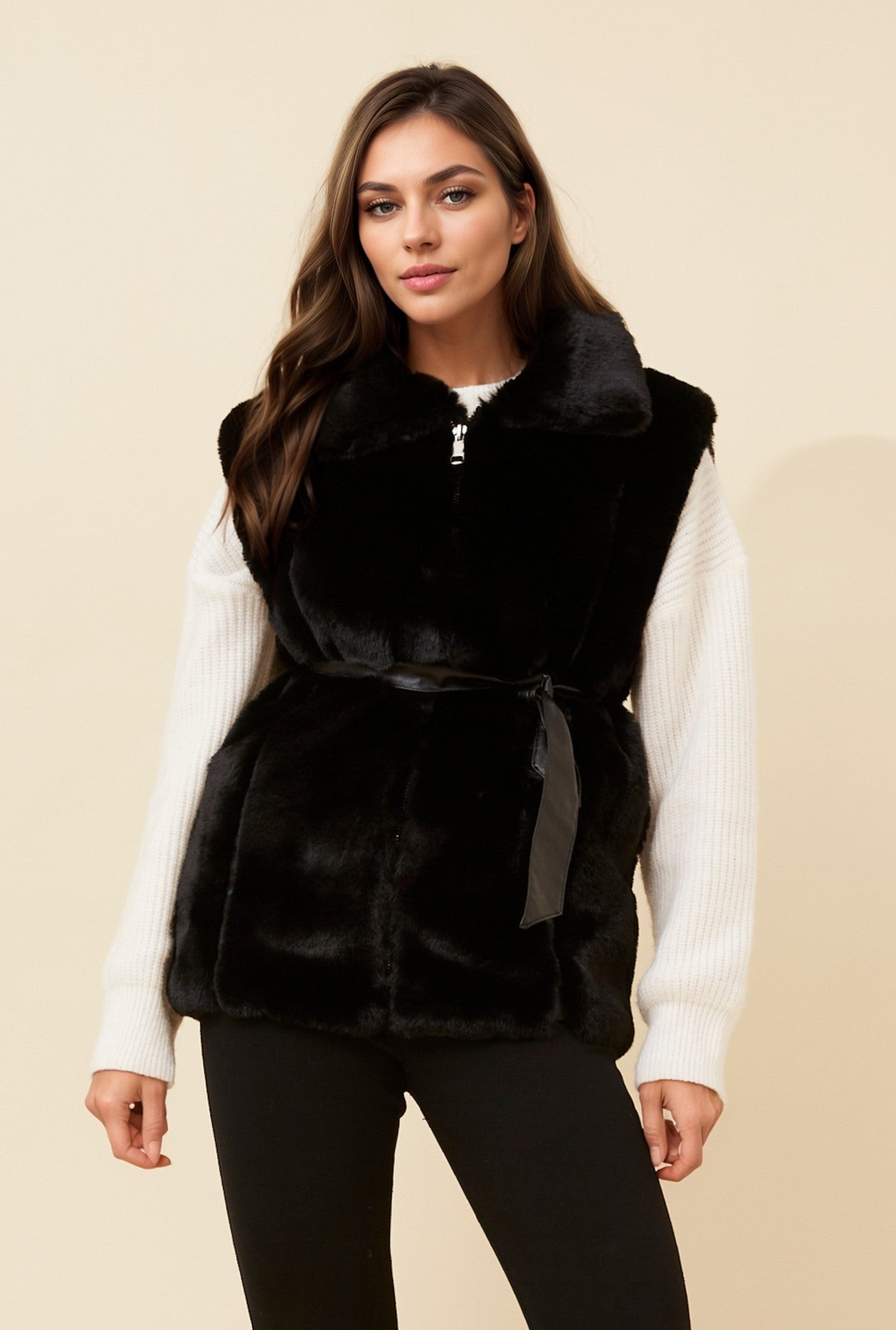 Gable faux fur vest | Buy Online | Rockmans